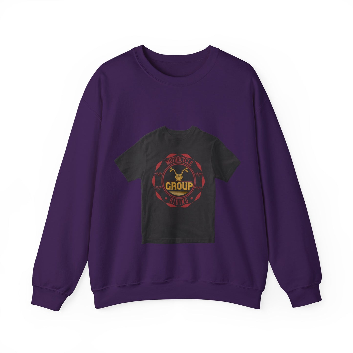 motorcycle group riding — Unisex Heavy Blend Crewneck (G18000)