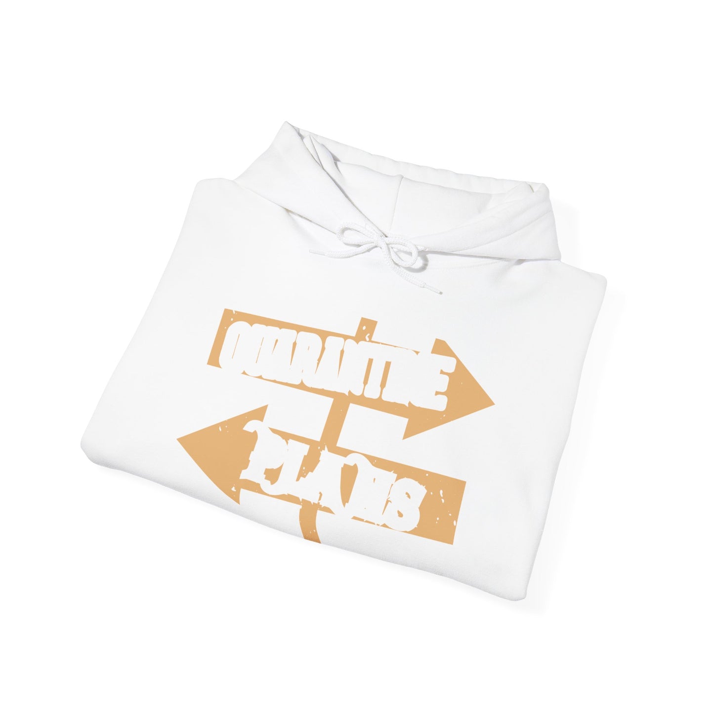 quarantine plans-01 — Unisex Heavy Blend Hoodie (G18500)