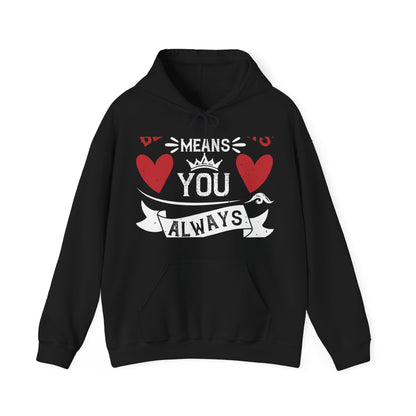 Being sisters means you always have back up-1 — Unisex Heavy Blend Hoodie (G18500)