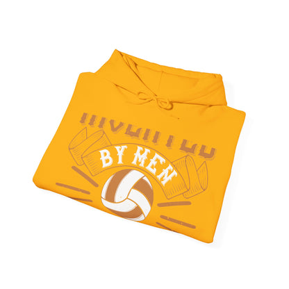 Volleyball Invented by men, perfected by women-01 — Unisex Heavy Blend Hoodie (G18500)