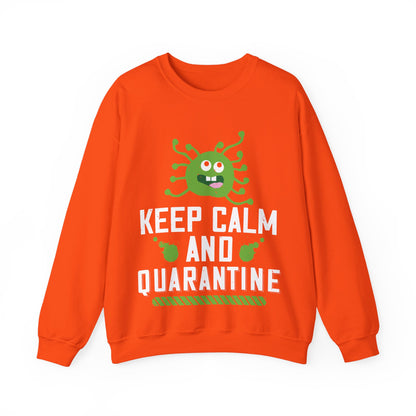 keep calm and quarantine-01 — Unisex Heavy Blend Crewneck (G18000)