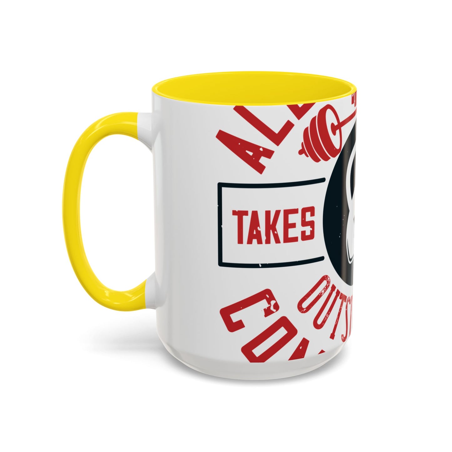 All progress takes place outside the comfort zone-01 — Accent Mug 11/15oz