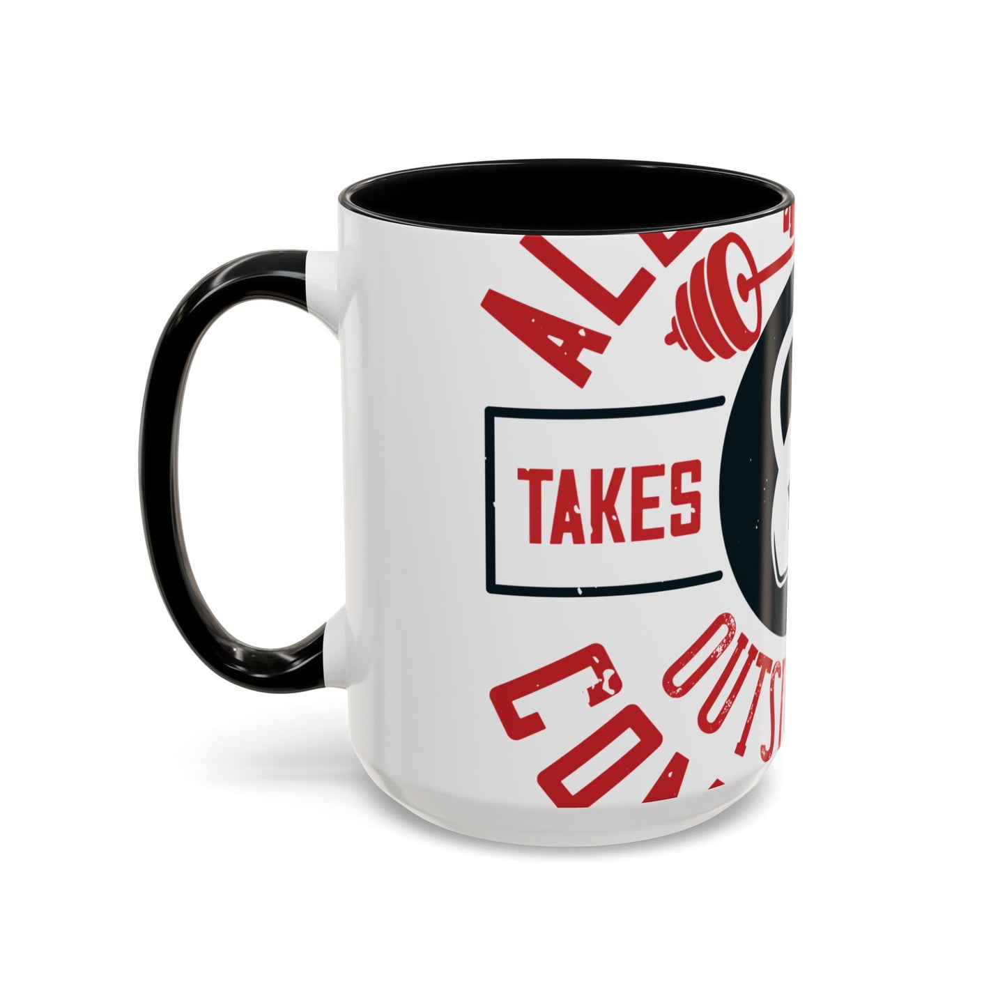 All progress takes place outside the comfort zone-01 — Accent Mug 11/15oz