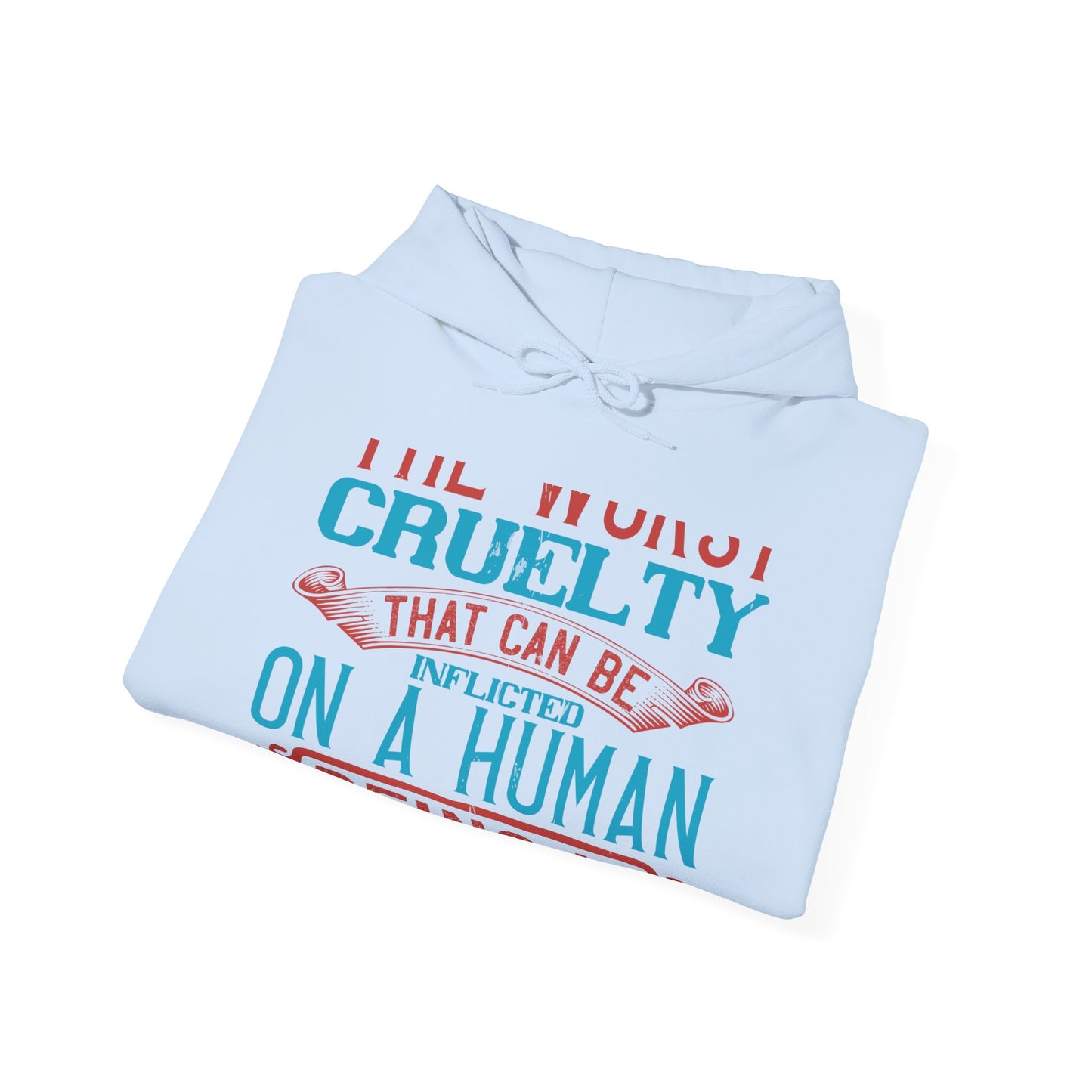 The worst cruelty that can be inflicted on a human being is isolation-01 — Unisex Heavy Blend Hoodie (G18500)