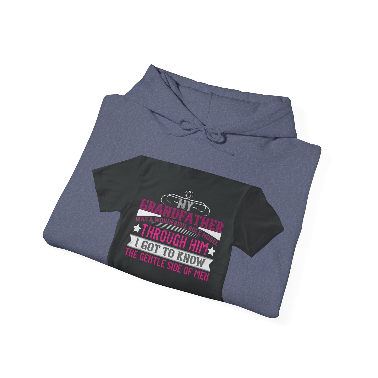 My grandfather was a wonderful role model-01 — Unisex Heavy Blend Hoodie (G18500)