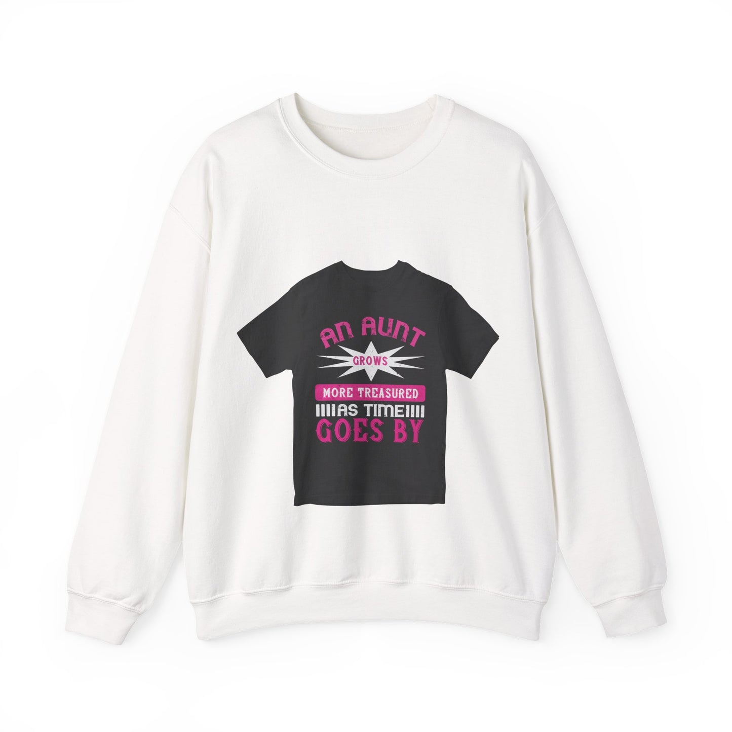 An aunt grows more treasured as time goes by — Unisex Heavy Blend Crewneck (G18000)