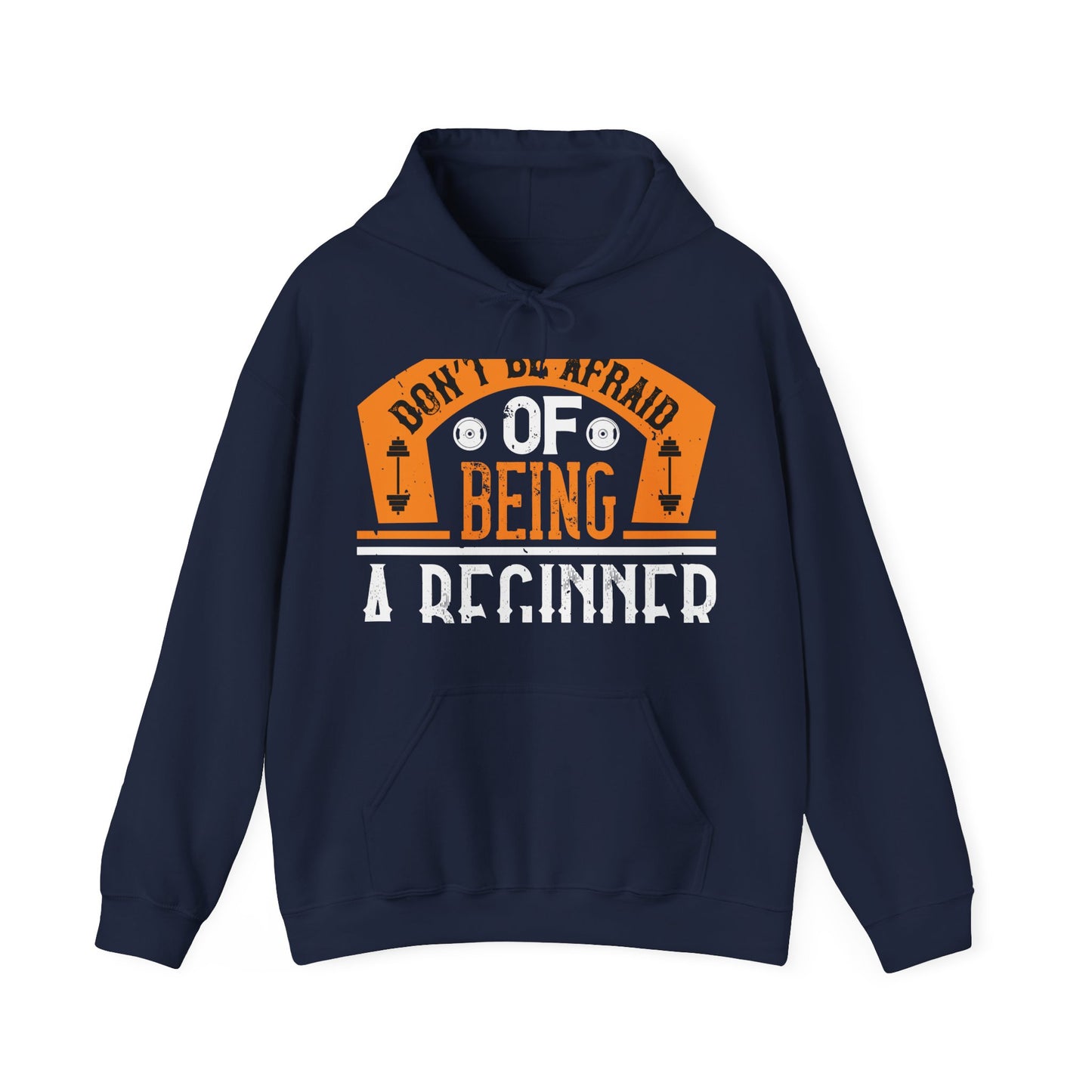 DonΓÇÖt be afraid of being a beginner-01 — Unisex Heavy Blend Hoodie (G18500)