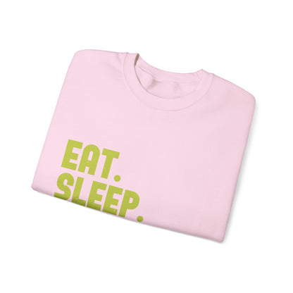 eat sleep quarantine repeat-01 — Unisex Heavy Blend Crewneck (G18000)