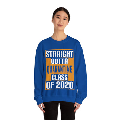 straight outta quarantine class of 2020-01 — Unisex Heavy Blend Crewneck (G18000)