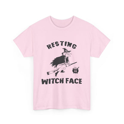 Resting Witch Face Halloween T-Shirt - Funny Witch Tee