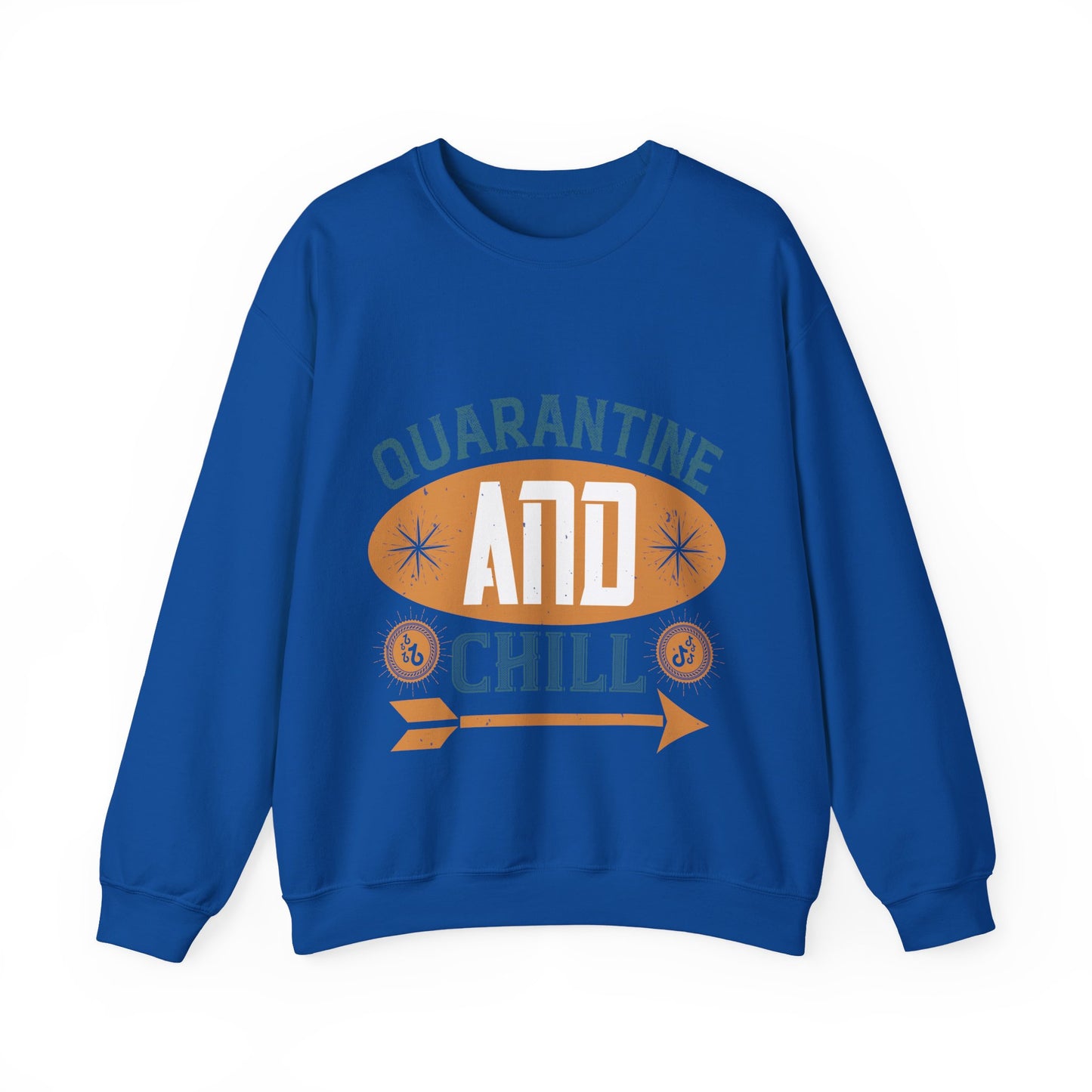 quarantine and chill-011 — Unisex Heavy Blend Crewneck (G18000)