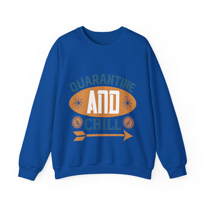 quarantine and chill-011 — Unisex Heavy Blend Crewneck (G18000)