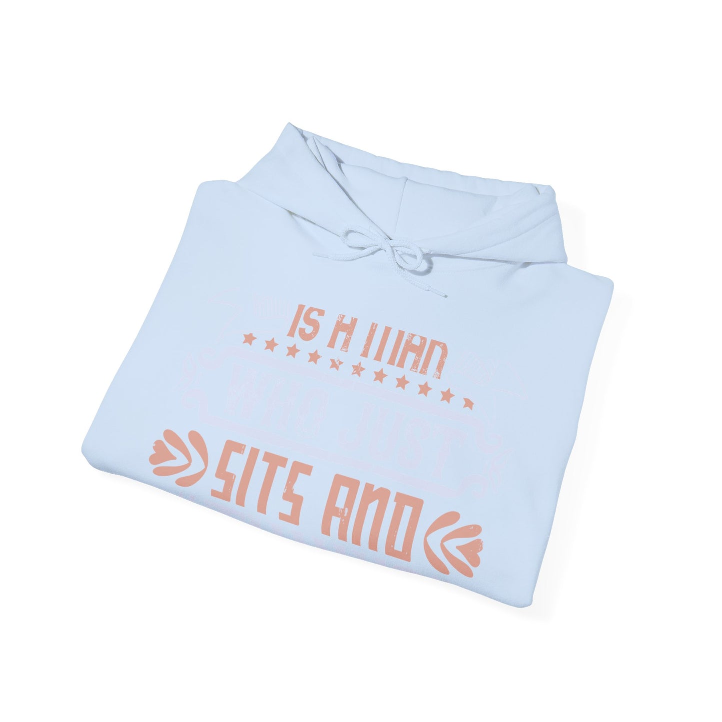 A conservative is a man who just sits and thinks, mostly sits-01 — Unisex Heavy Blend Hoodie (G18500)