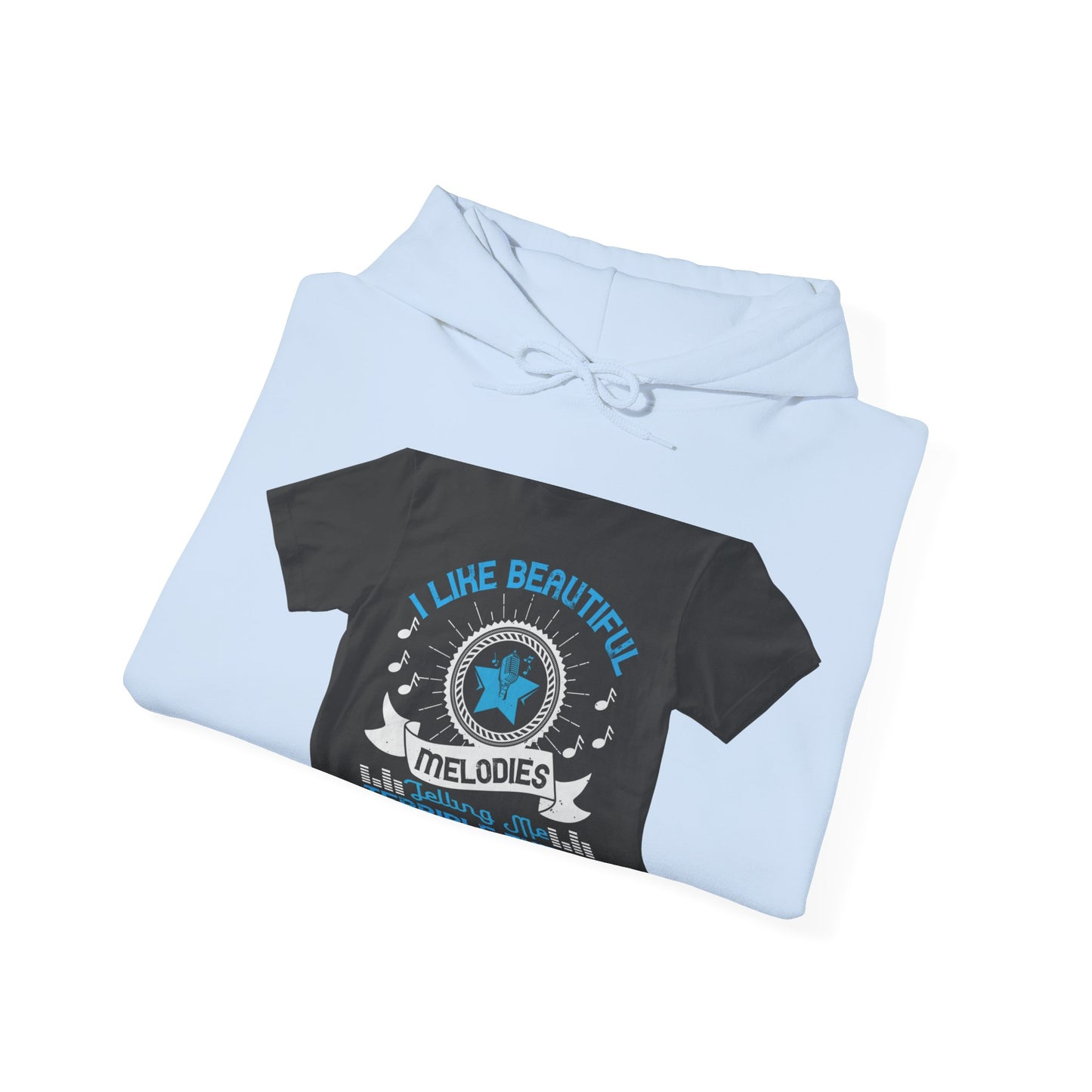 I like beautiful melodies telling me terrible things — Unisex Heavy Blend Hoodie (G18500)