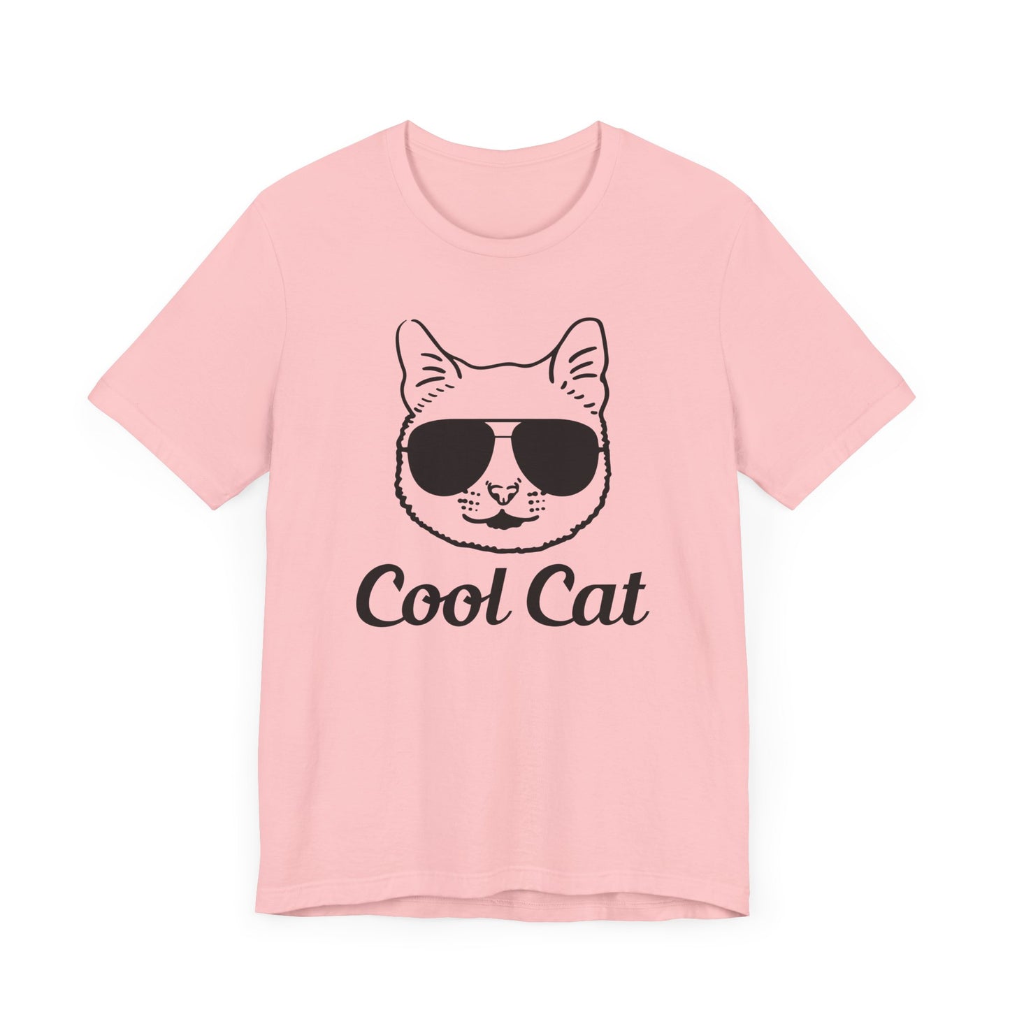 Cool Cat T-shirt, Cat Lover Tshirt, Animal Shirt, Unisex Shirt, Crewneck Shirt, Short Sleeve Tee, Gift for Him, Gift for Her