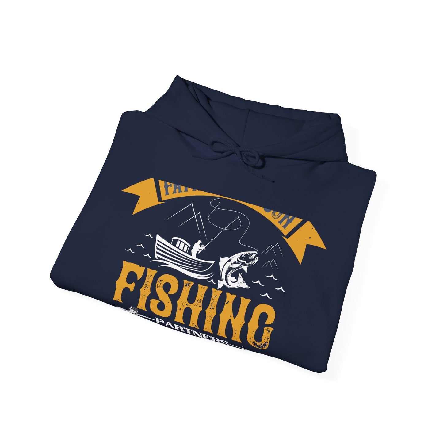 father and son fishing partners  for life-01 — Unisex Heavy Blend Hoodie (G18500)