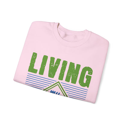 living my best quarantine-01 — Unisex Heavy Blend Crewneck (G18000)