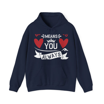 Being sisters means you always have back up-1 — Unisex Heavy Blend Hoodie (G18500)