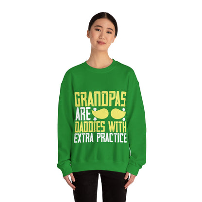 Grandpas are daddies with extra practice-02 — Unisex Heavy Blend Crewneck (G18000)