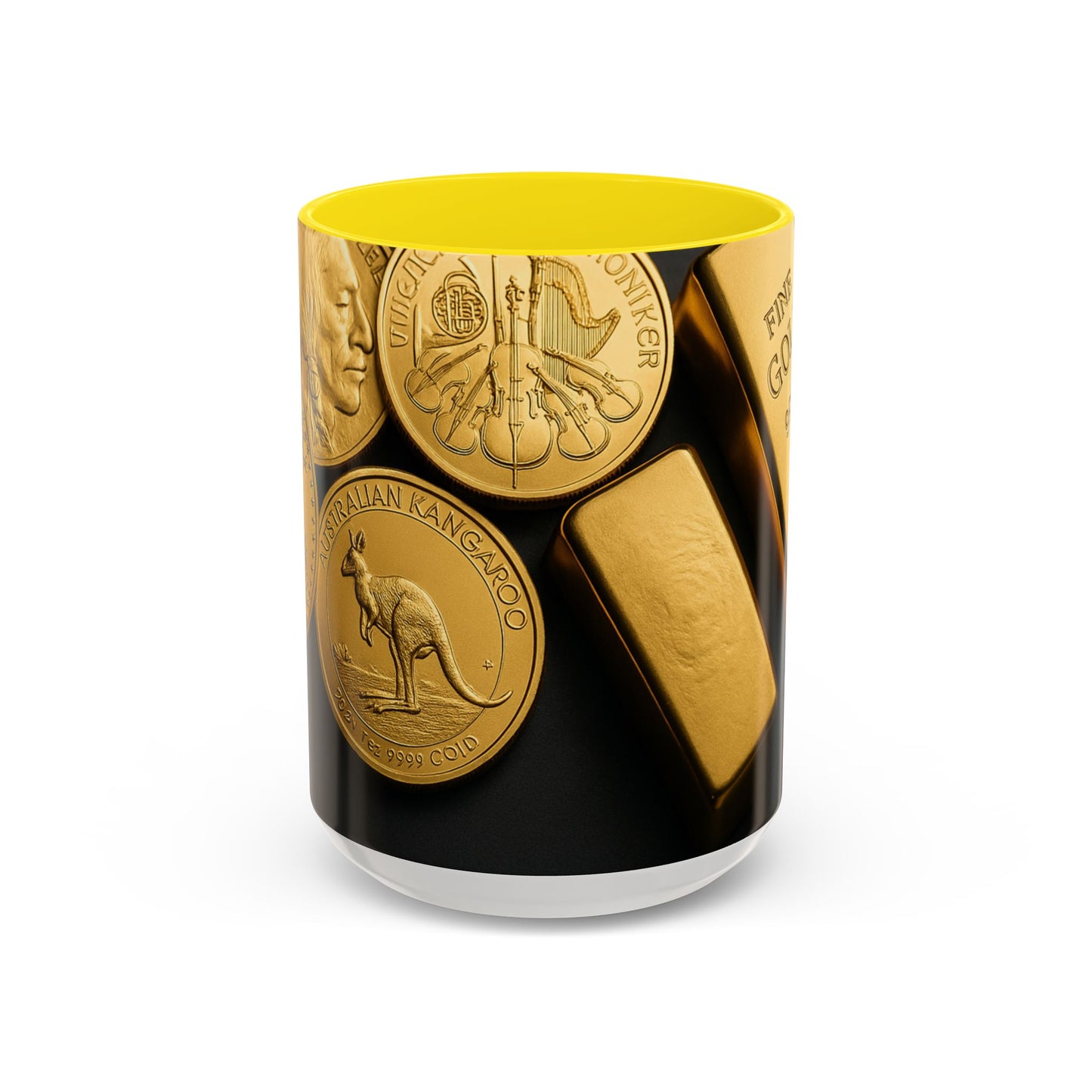 Absolute bullion banner and pictures of gold Jul 5, 2025, 06_39_35 PM — Accent Mug 11/15oz
