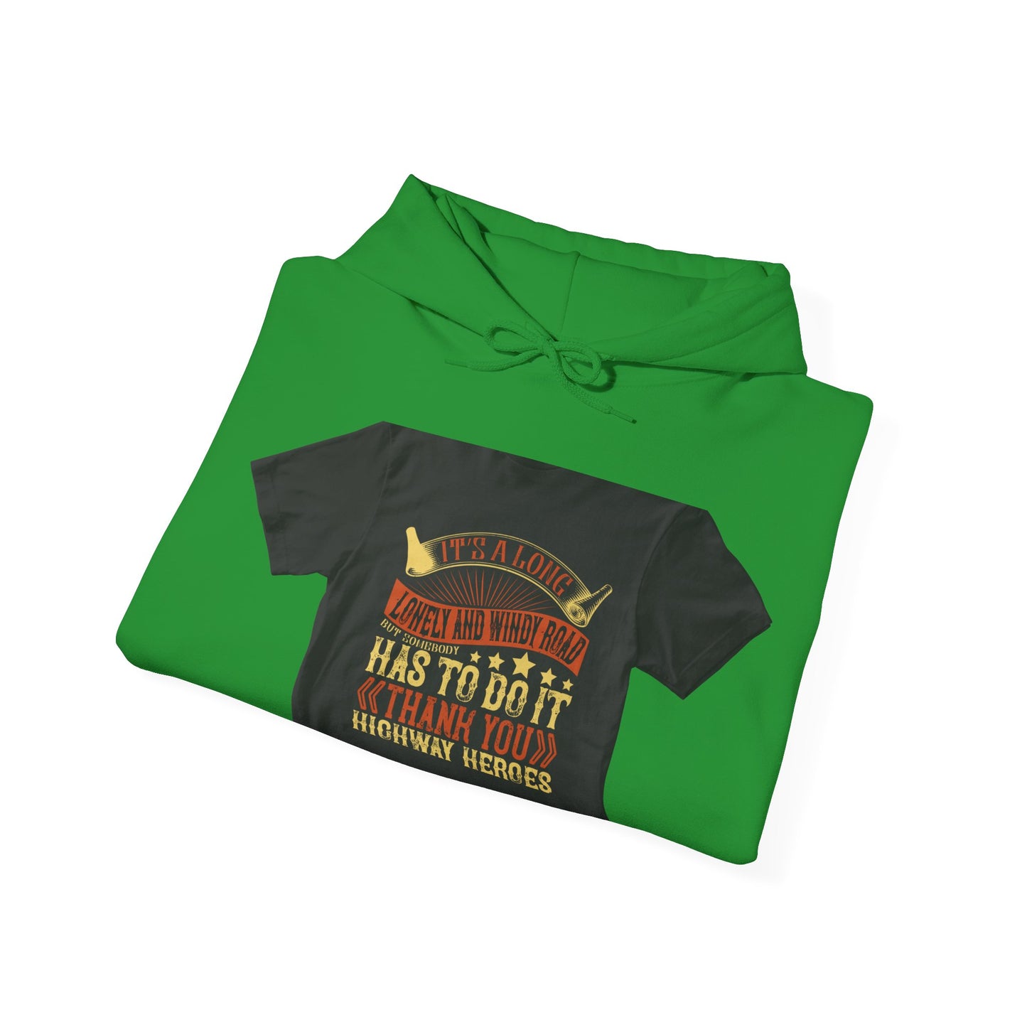 ItΓÇÖs a long, lonely and windy road (2) — Unisex Heavy Blend Hoodie (G18500)