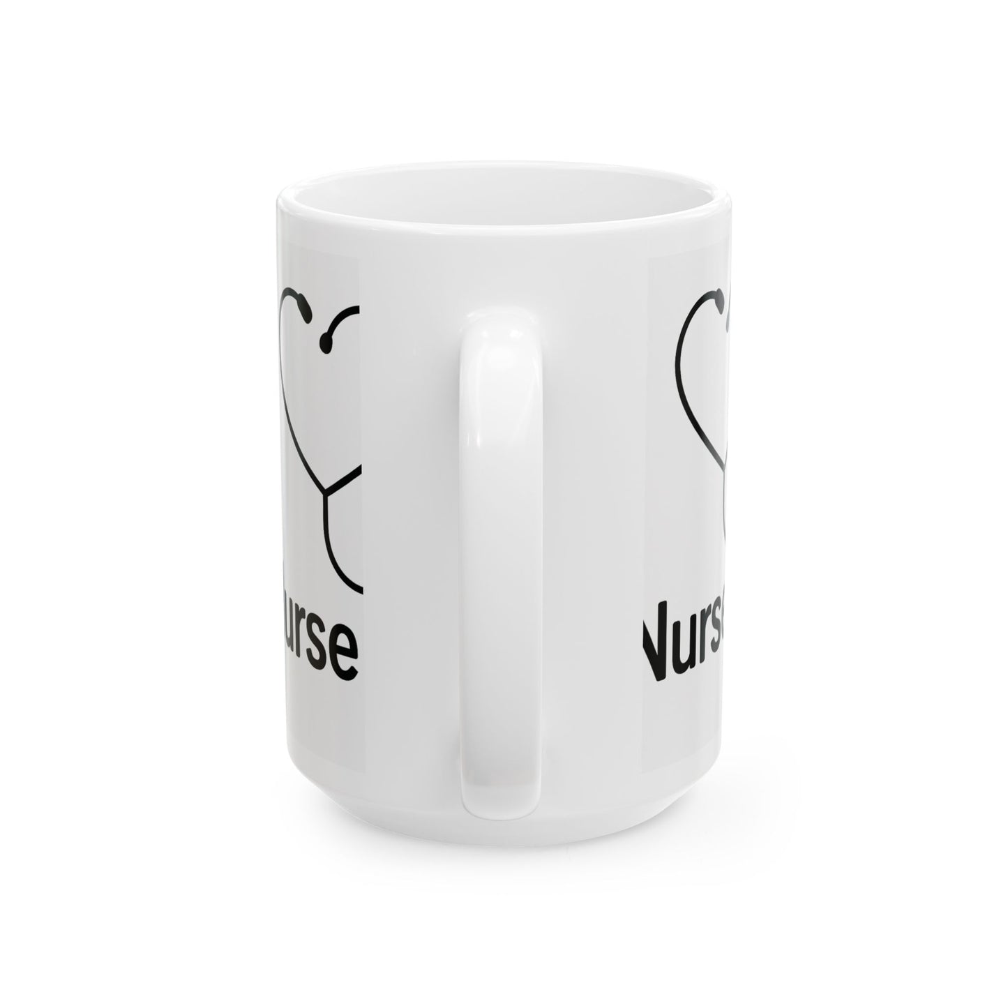Nurse Life Ceramic Mug - Gift for Nurses, Healthcare Workers, Stethoscope Mug, Coffee Cup, 11oz, 15oz