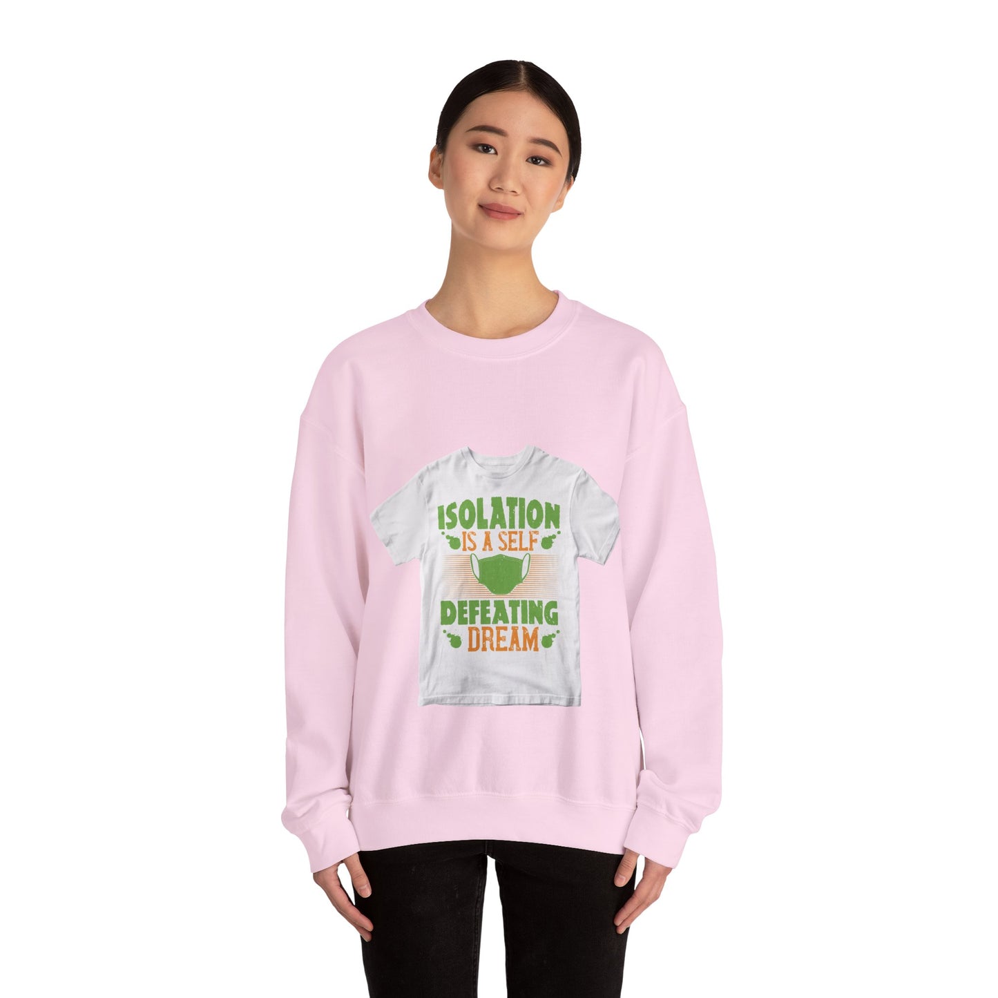 Isolation is a self-defeating dream — Unisex Heavy Blend Crewneck (G18000)