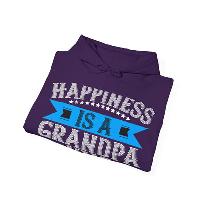 Happiness is a grandpa hug-01 — Unisex Heavy Blend Hoodie (G18500)