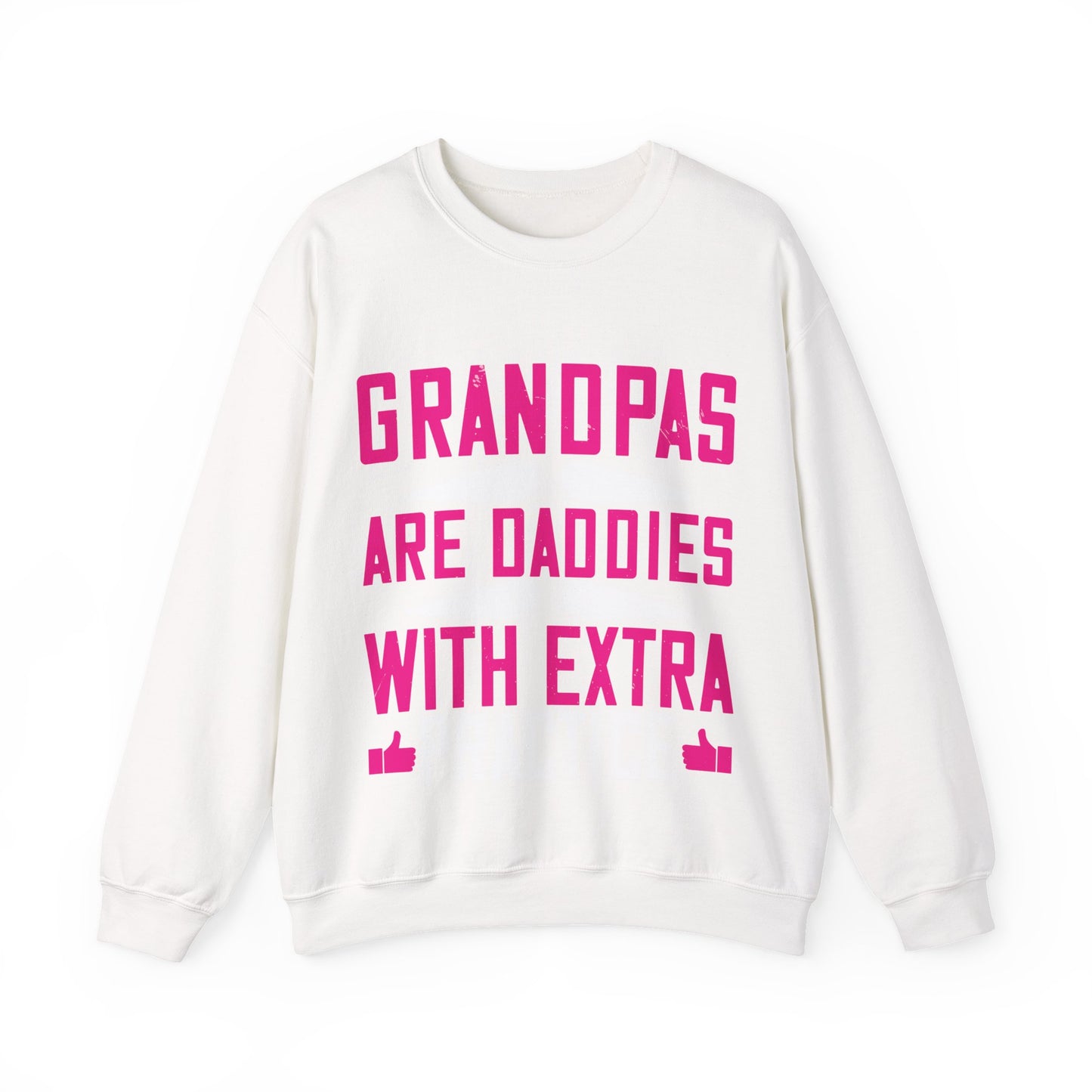 Grandpas are daddies with extra practice-01 — Unisex Heavy Blend Crewneck (G18000)