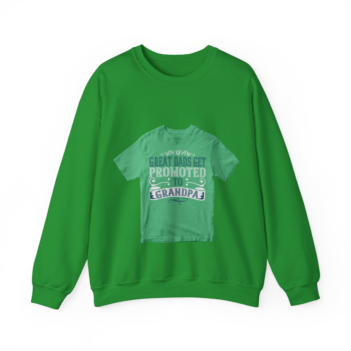 Great dads get promoted to grandpa-02 — Unisex Heavy Blend Crewneck (G18000)