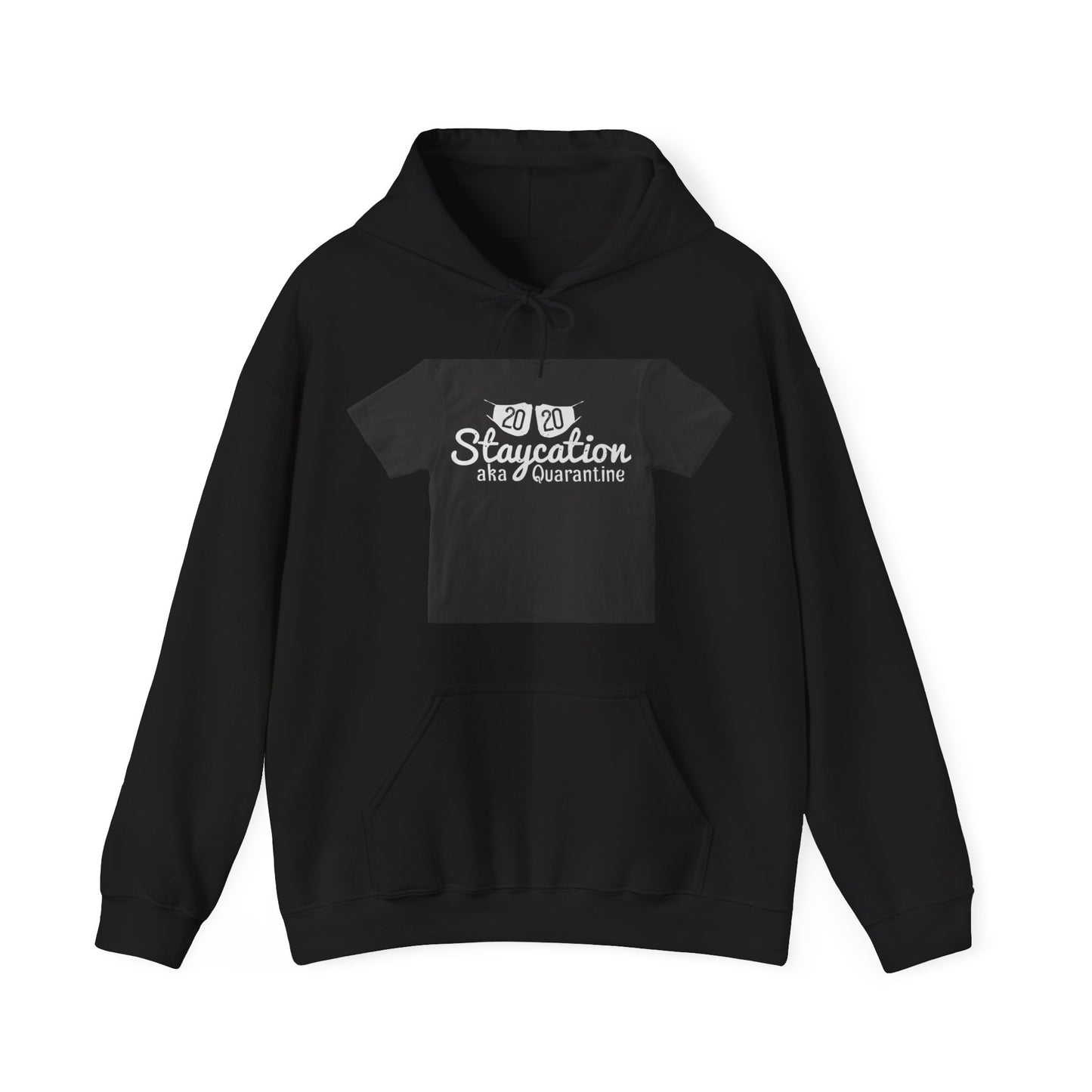 2020 staycation aka quarantine — Unisex Heavy Blend Hoodie (G18500)