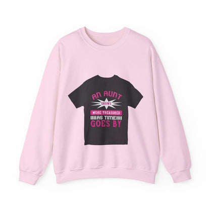 An aunt grows more treasured as time goes by — Unisex Heavy Blend Crewneck (G18000)