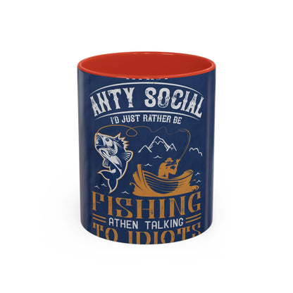 im not ANTY SOCIAL — Accent Mug 11/15oz
