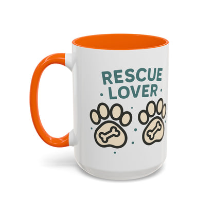 Rescue Lover Coffee Mug, Pet Owner Gift, Animal Rescue Merchandise, Dog Lover Cup, Rescue Pet Appreciation