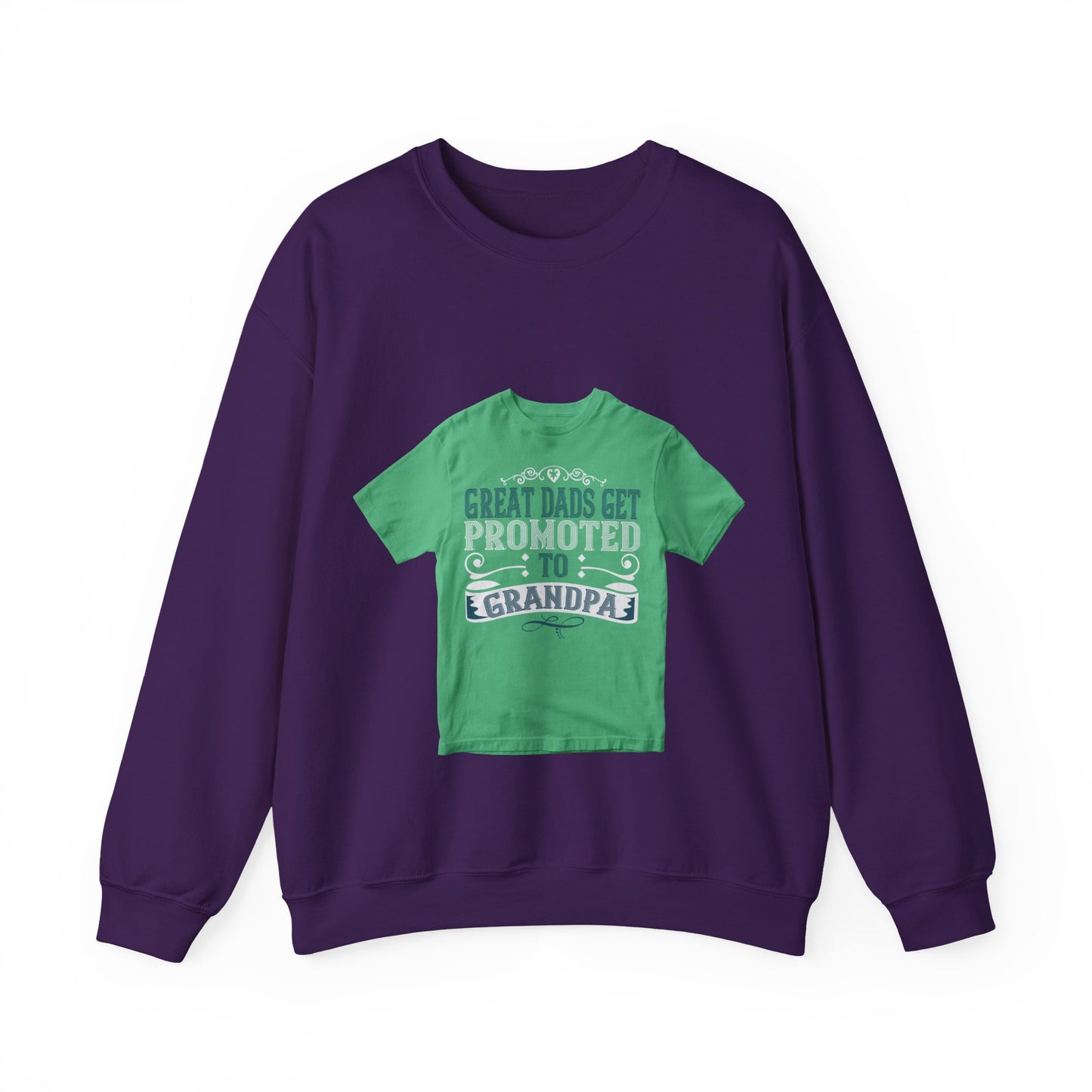 Great dads get promoted to grandpa-02 — Unisex Heavy Blend Crewneck (G18000)