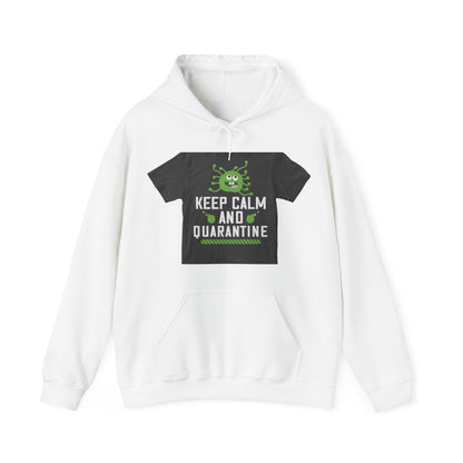 keep calm and quarantine — Unisex Heavy Blend Hoodie (G18500)