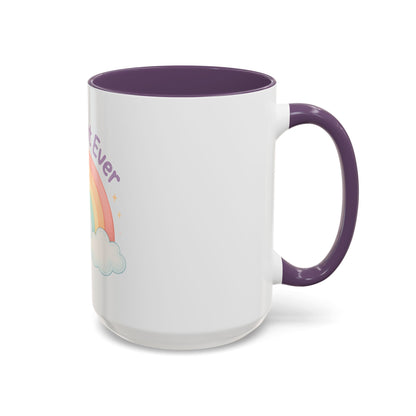 Best Aunt Ever Rainbow Coffee Mug, Gift for Aunts, 11oz, 15oz, Cute Mug, Birthday Gift, Unique Coffee Cup