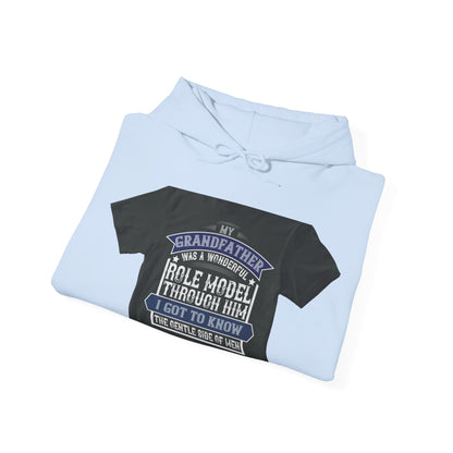 My grandfather was a wonderful role model-02 — Unisex Heavy Blend Hoodie (G18500)