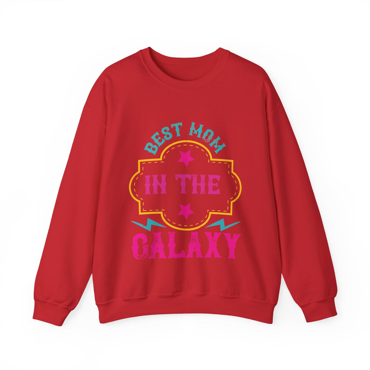 best mom in the galaxy-01 — Unisex Heavy Blend Crewneck (G18000)