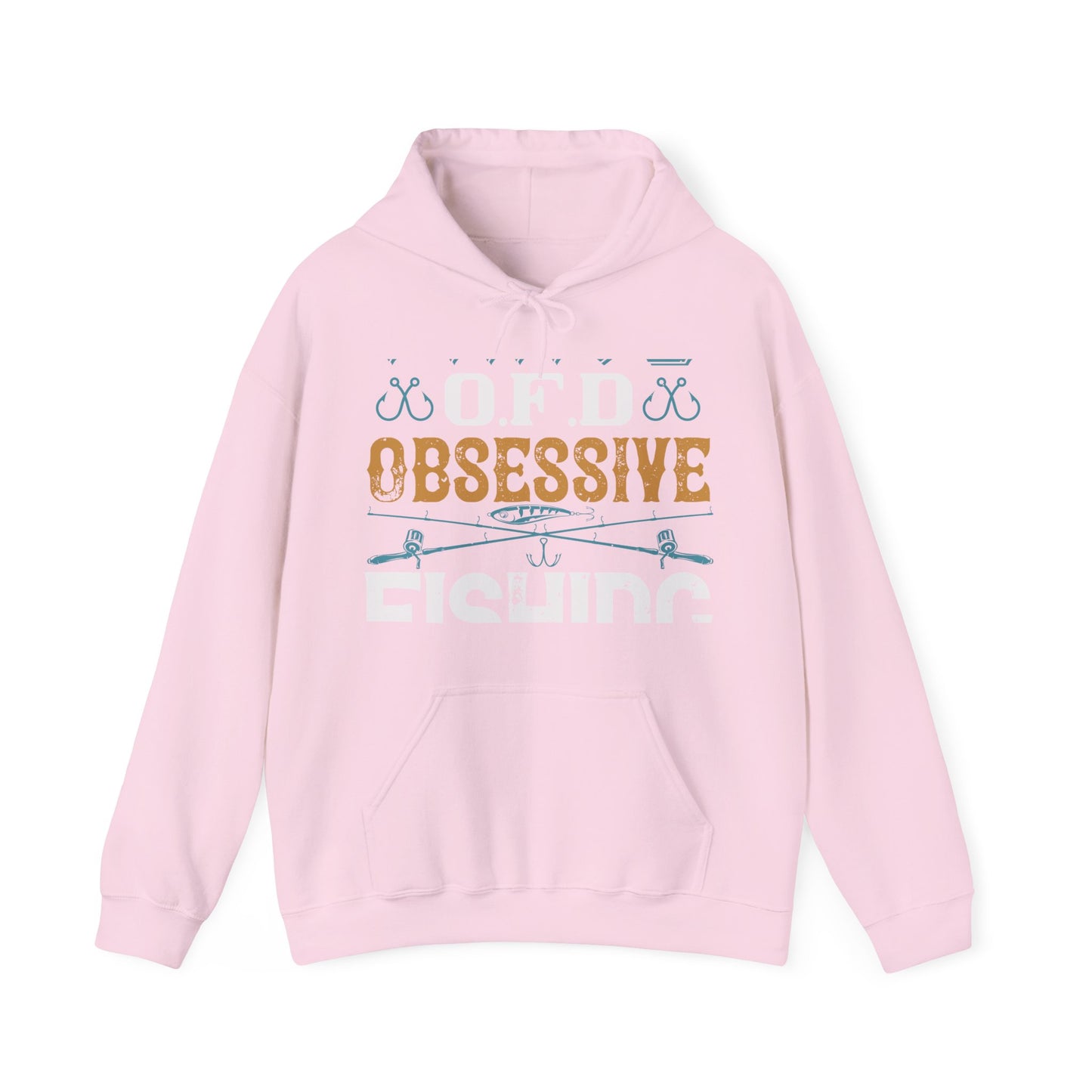 I HAVE O.F.D OBSESSIVE FISHING DISORDER-01 — Unisex Heavy Blend Hoodie (G18500)
