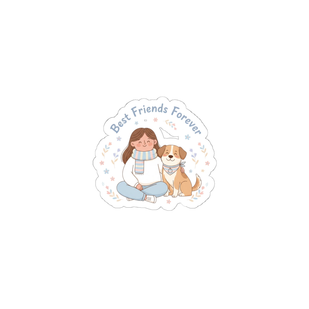 Best Friends Forever Sticker | Pet Club, Paw Print Design