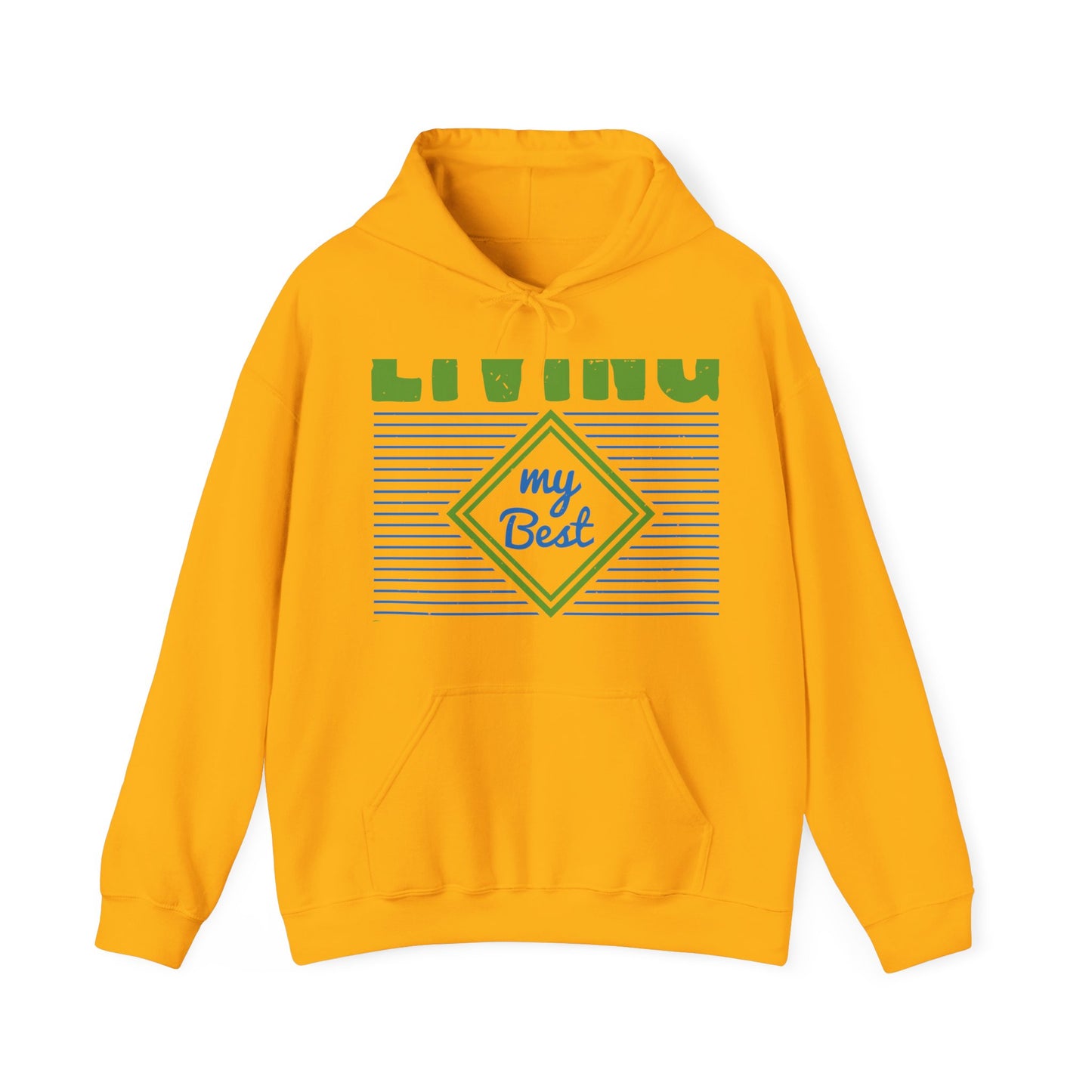 living my best quarantine-01 — Unisex Heavy Blend Hoodie (G18500)