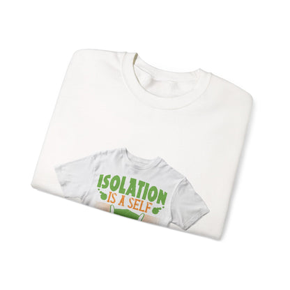 Isolation is a self-defeating dream — Unisex Heavy Blend Crewneck (G18000)