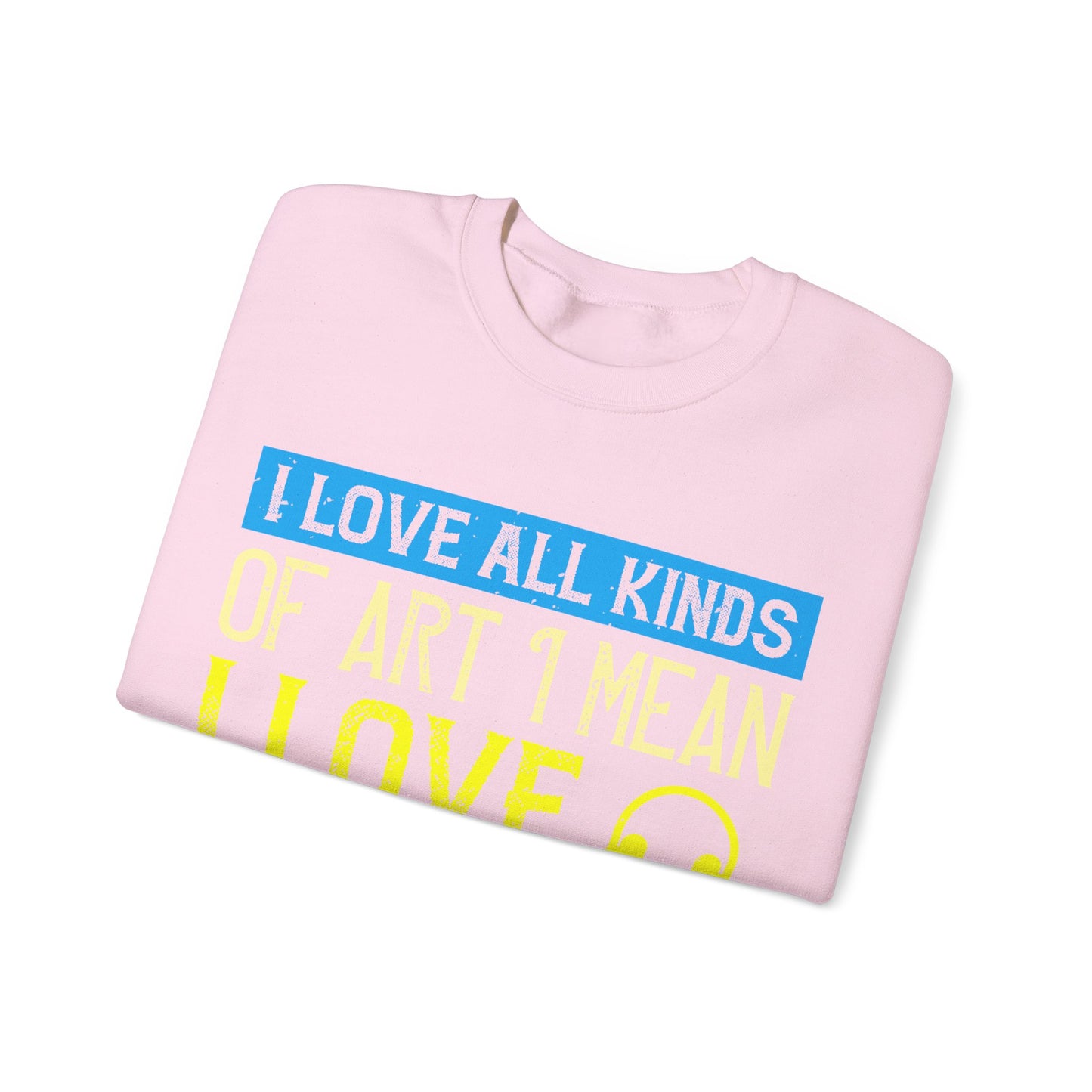 I love all kinds of art. I mean, I love sketching and acting and music-01 — Unisex Heavy Blend Crewneck (G18000)