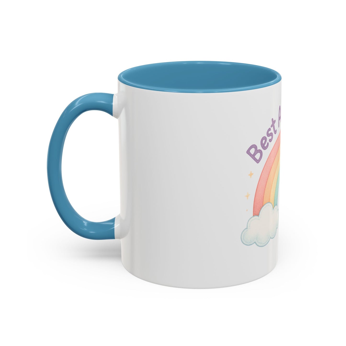 Best Aunt Ever Rainbow Coffee Mug, Gift for Aunts, 11oz, 15oz, Cute Mug, Birthday Gift, Unique Coffee Cup