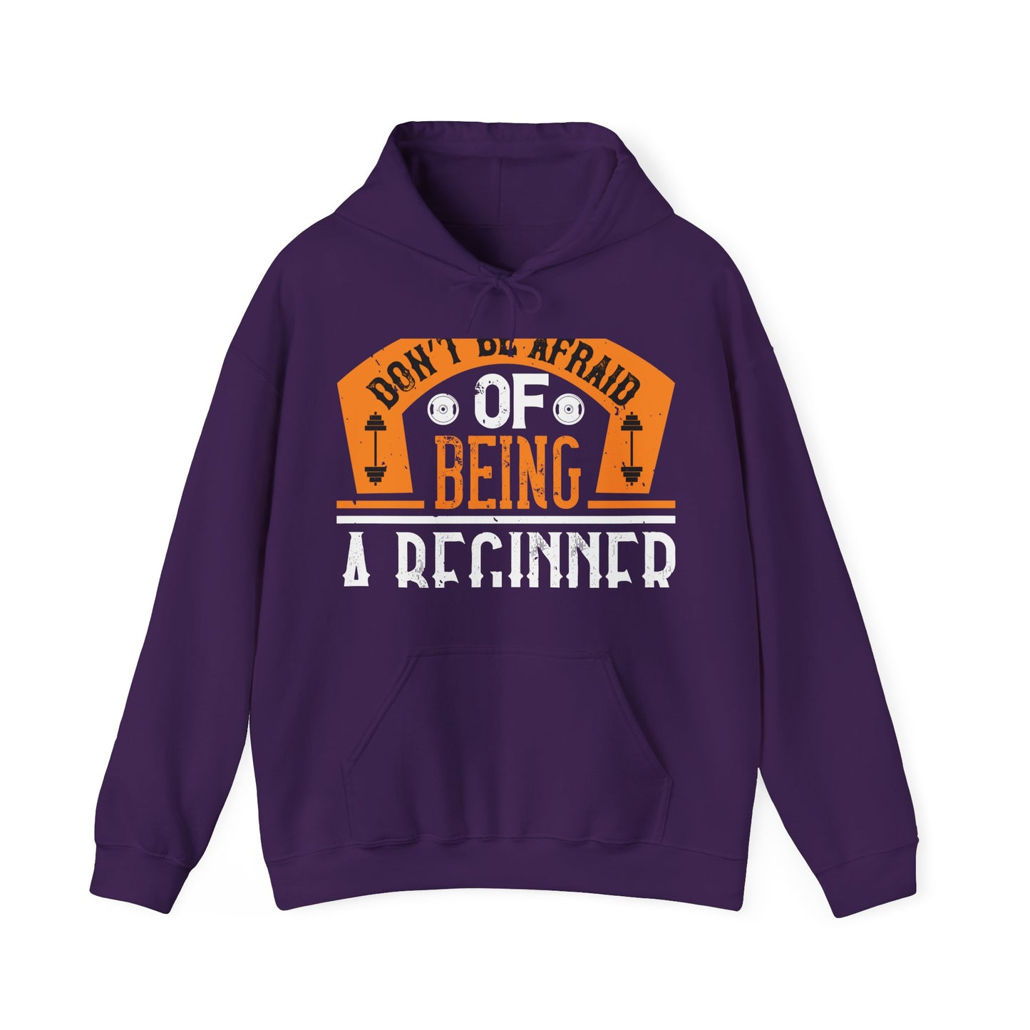 DonΓÇÖt be afraid of being a beginner-01 — Unisex Heavy Blend Hoodie (G18500)