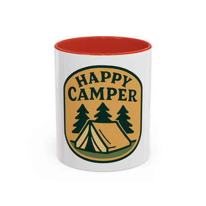 Happy Camper Coffee Mug - Fun Camping Gift, Outdoor Lover's Mug, Adventure Coffee Cup, Holiday Gift, Camping Decor