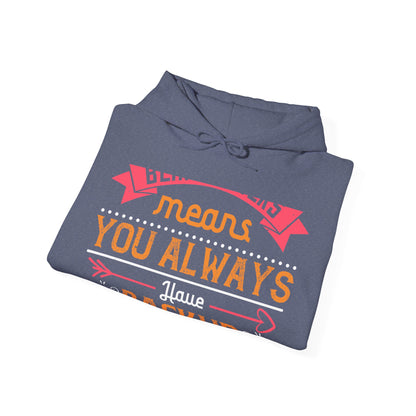 Being sisters means you always have backup 4 design (2) — Unisex Heavy Blend Hoodie (G18500)