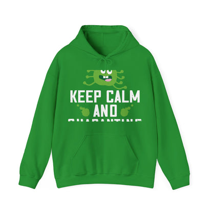 keep calm and quarantine-01 — Unisex Heavy Blend Hoodie (G18500)