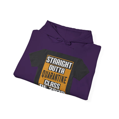 straight outta quarantine class of 2020 — Unisex Heavy Blend Hoodie (G18500)